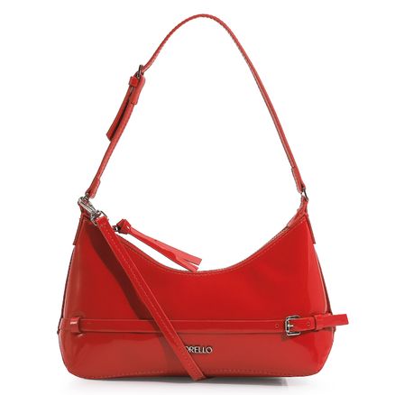 Bolsa De Ombro - Verniz Vermelho