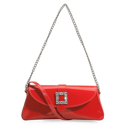 Bolsa De Ombro - Verniz Vermelho