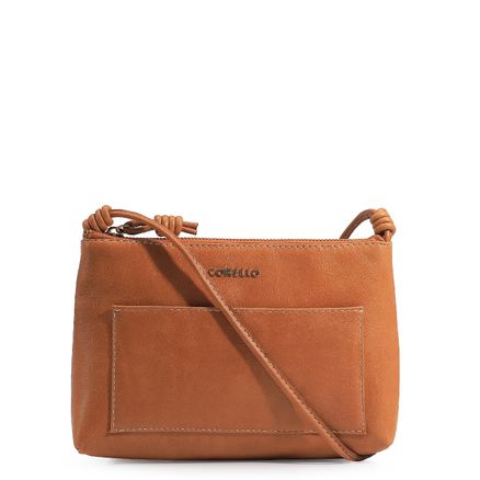 Bolsa Transversal - Couro Marrom
