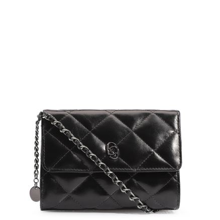 Bolsa Transversal - Couro Preto