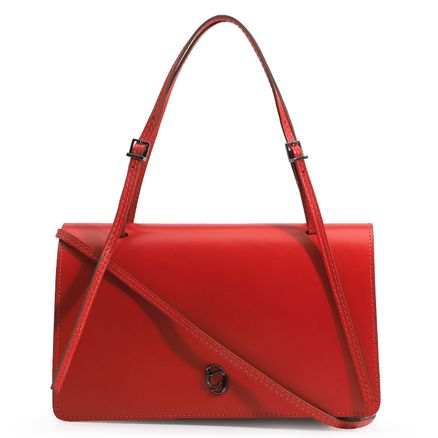 Bolsa Tote - Couro Vermelho