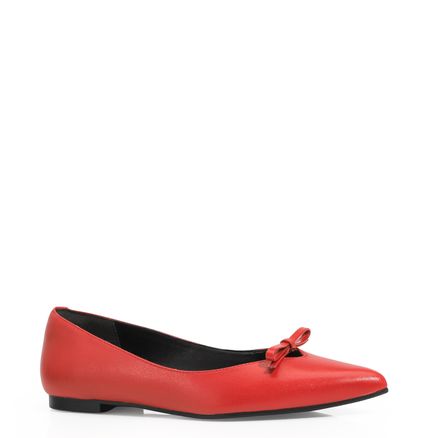 Sapatilha - Couro Vermelho