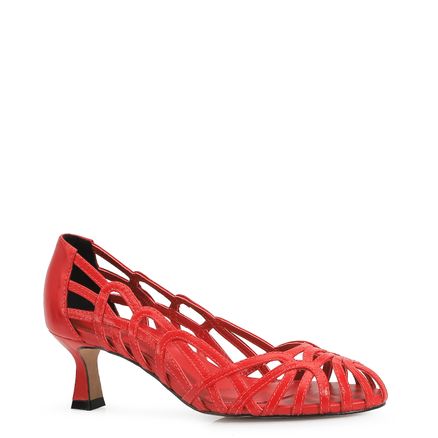 Scarpin - Couro Vermelho