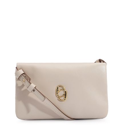 Bolsa Transversal - Couro Off White