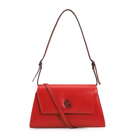 Bolsa De Ombro - Couro Vermelho