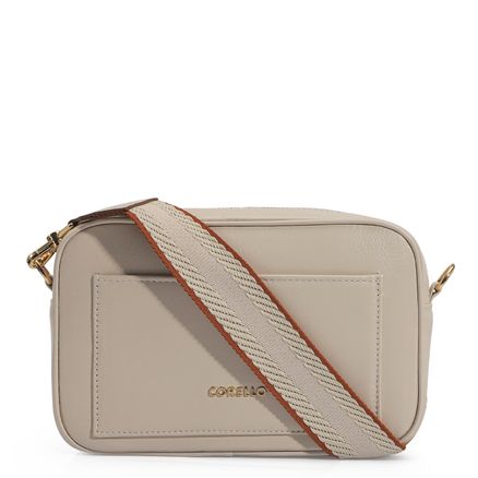 Bolsa Transversal - Couro Off White