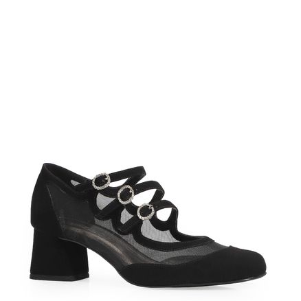 Scarpin Tela - Alt Nobuck/Tela