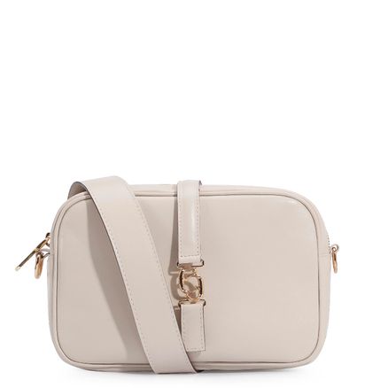 Bolsa Transversal - Couro Off White