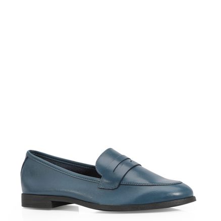 Mocassim - Couro Azul