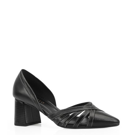 Scarpin - Couro Preto