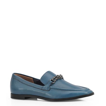 Mocassim - Couro Azul