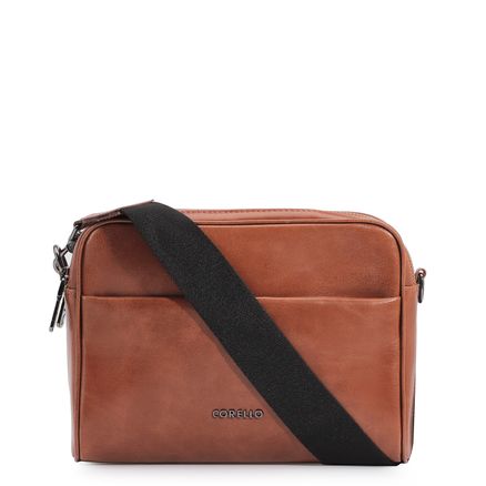 Bolsa Transversal - Couro Marrom
