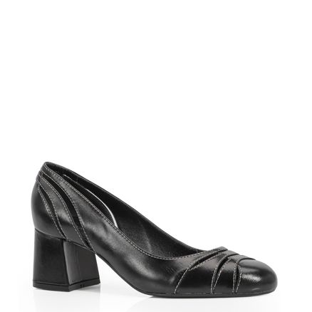 Scarpin - Couro Preto