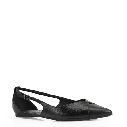 Sapatilha - Couro Preto