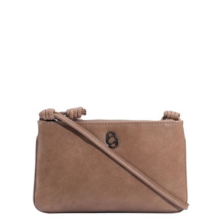 Bolsa Transversal - Couro Bege