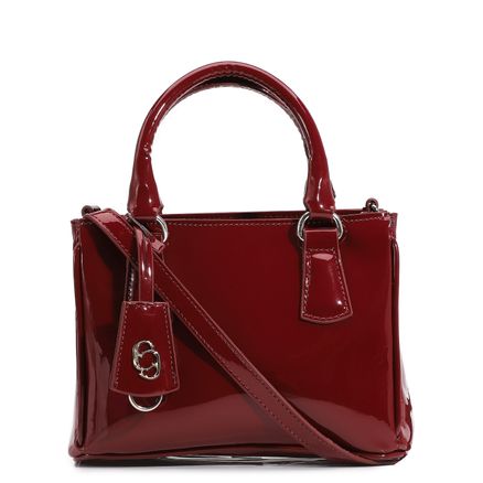Bolsa Tote - Verniz Vinho