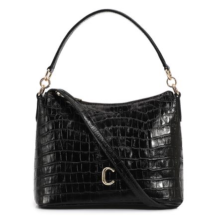 Bolsa De Mão - Croco Preto