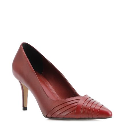 Scarpin - Couro Vinho