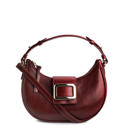 Bolsa De Mão - Couro Vermelho