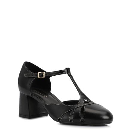 Scarpin - Couro Preto