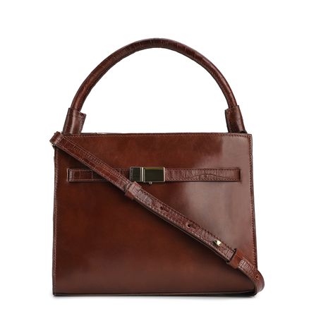 Bolsa De Mão - Couro Marrom