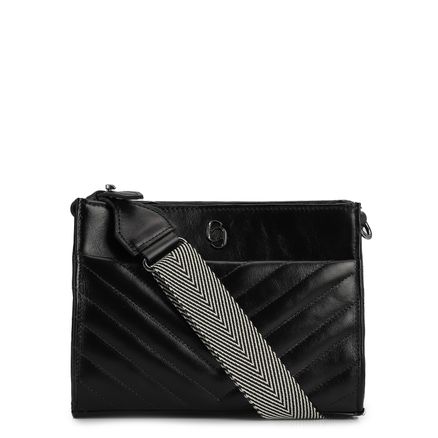 Bolsa Transversal - Couro Preto