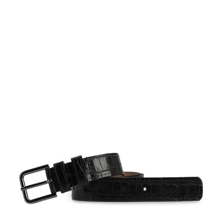 Cinto - Couro Croco Preto