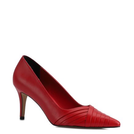 Scarpin - Couro Vermelho
