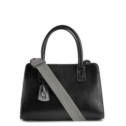 Bolsa Tote - Couro Preto