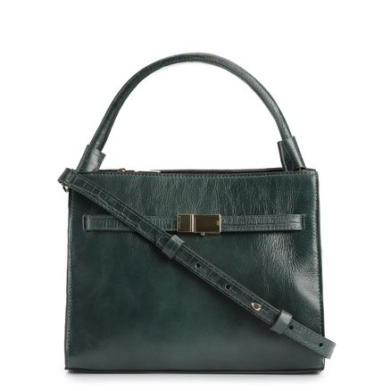 Bolsa De Mão - Couro Verde