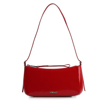 Bolsa De Ombro - Verniz Vermelho