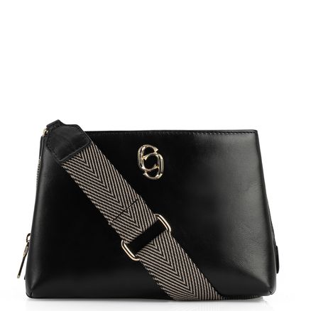 Bolsa Transversal - Couro Preto