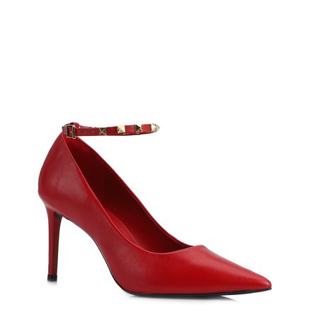 Scarpin - Couro Vermelho