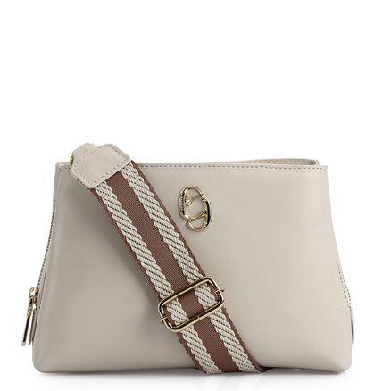 Bolsa Transversal - Couro Off White