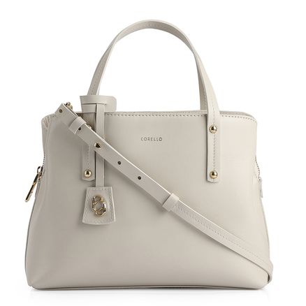 Bolsa Tote - Couro Off White