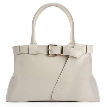 Bolsa Tote - Couro Off White