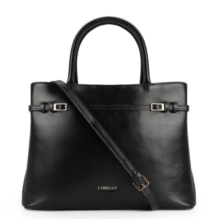 Bolsa Tote - Couro Preto