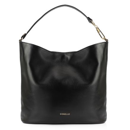 Bolsa Hobo - Couro Preto