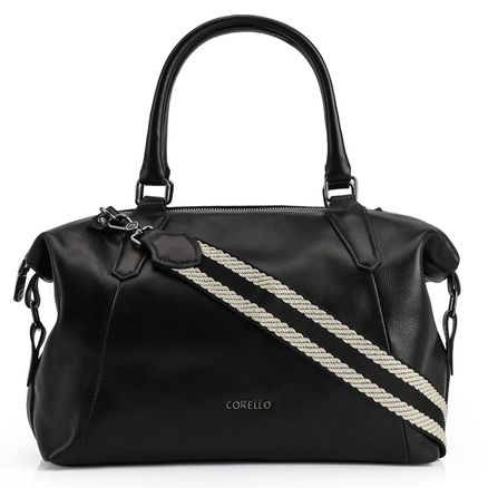 Bolsa Tote - Couro Preto