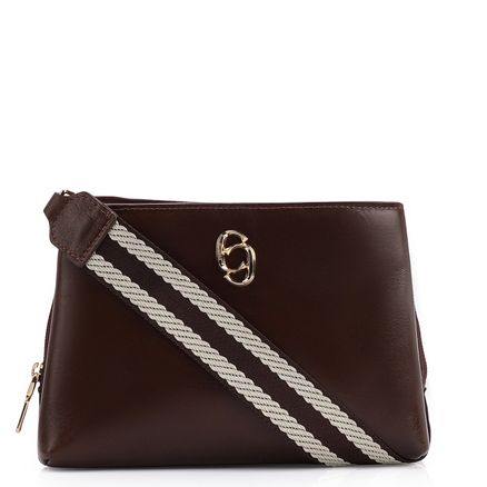 Bolsa Transversal - Couro Marrom