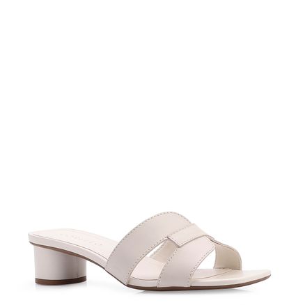 Mule - Couro Off White