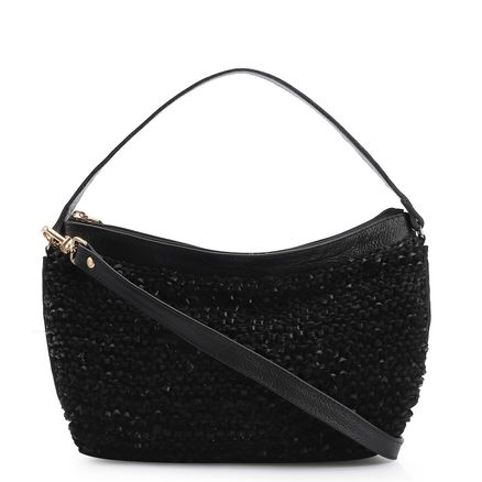 Bolsa Hobo - Couro Preto