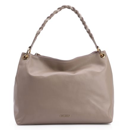 Bolsa Hobo - Couro Bege