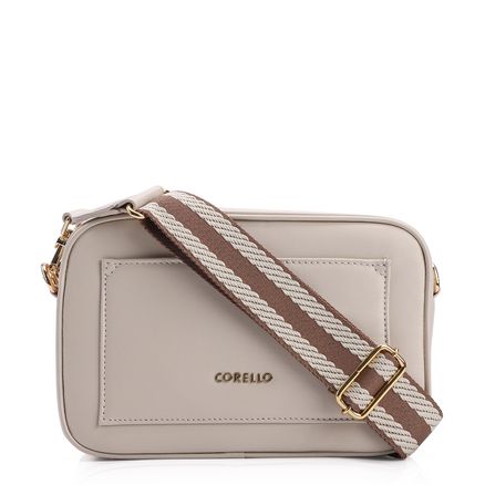 Bolsa Transversal - Couro Off White