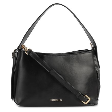 Bolsa Hobo - Couro Preto