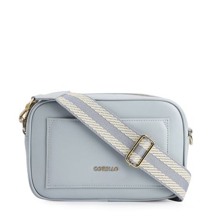 Bolsa Transversal - Couro Azul