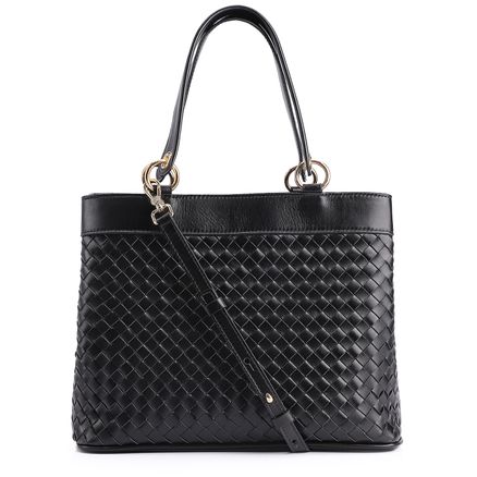 Bolsa Tote - Tressê Couro Preto