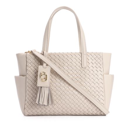 Bolsa Tote - Tressê Couro Off White