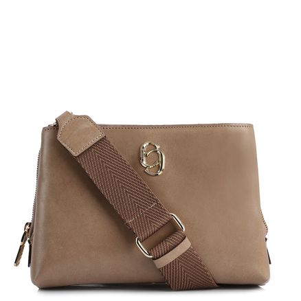 Bolsa Transversal - Couro Bege