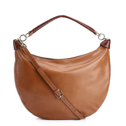 Bolsa Hobo - Couro Marrom